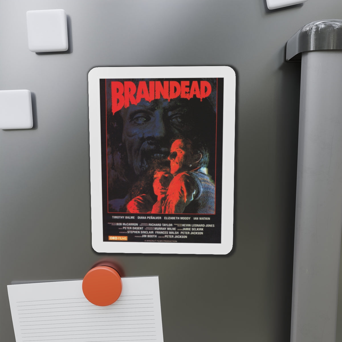 BRAINDEAD 1992 Movie Poster - Die-Cut Magnet-The Sticker Space