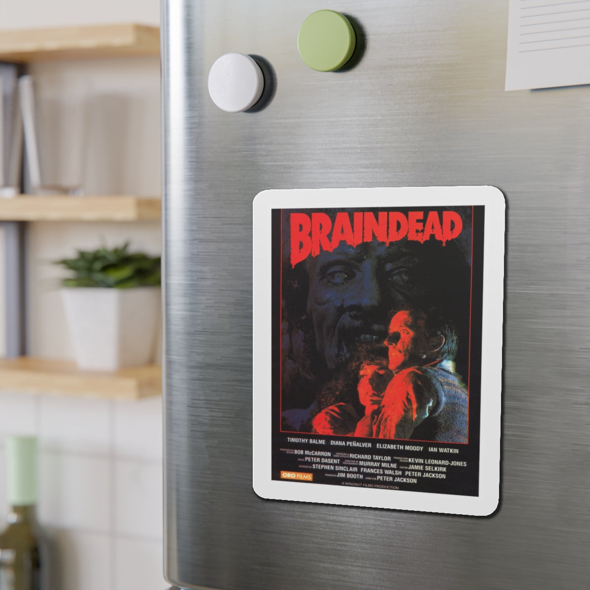 BRAINDEAD 1992 Movie Poster - Die-Cut Magnet-The Sticker Space