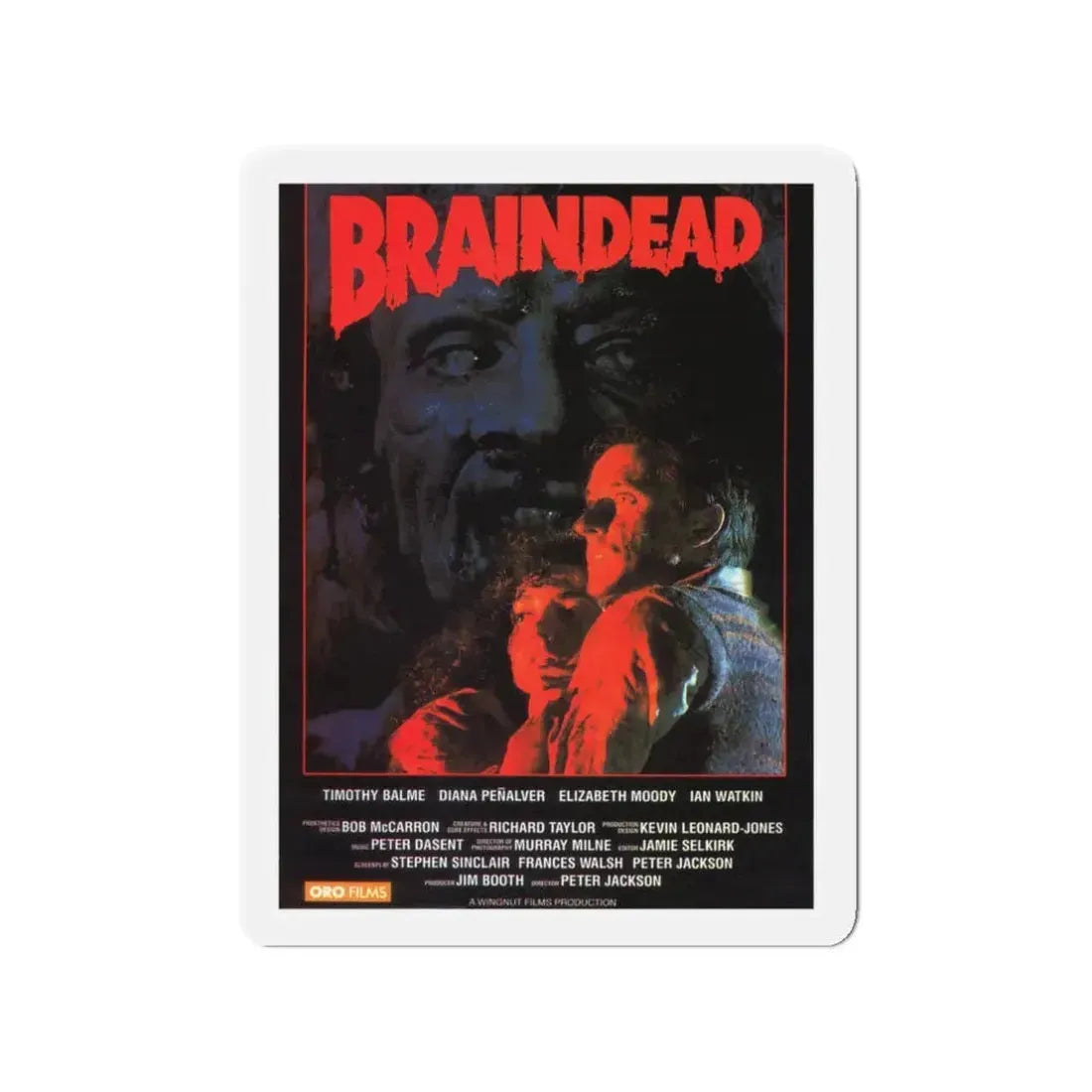 BRAINDEAD 1992 Movie Poster - Refrigerator Magnet 3 Inch - The Sticker Space