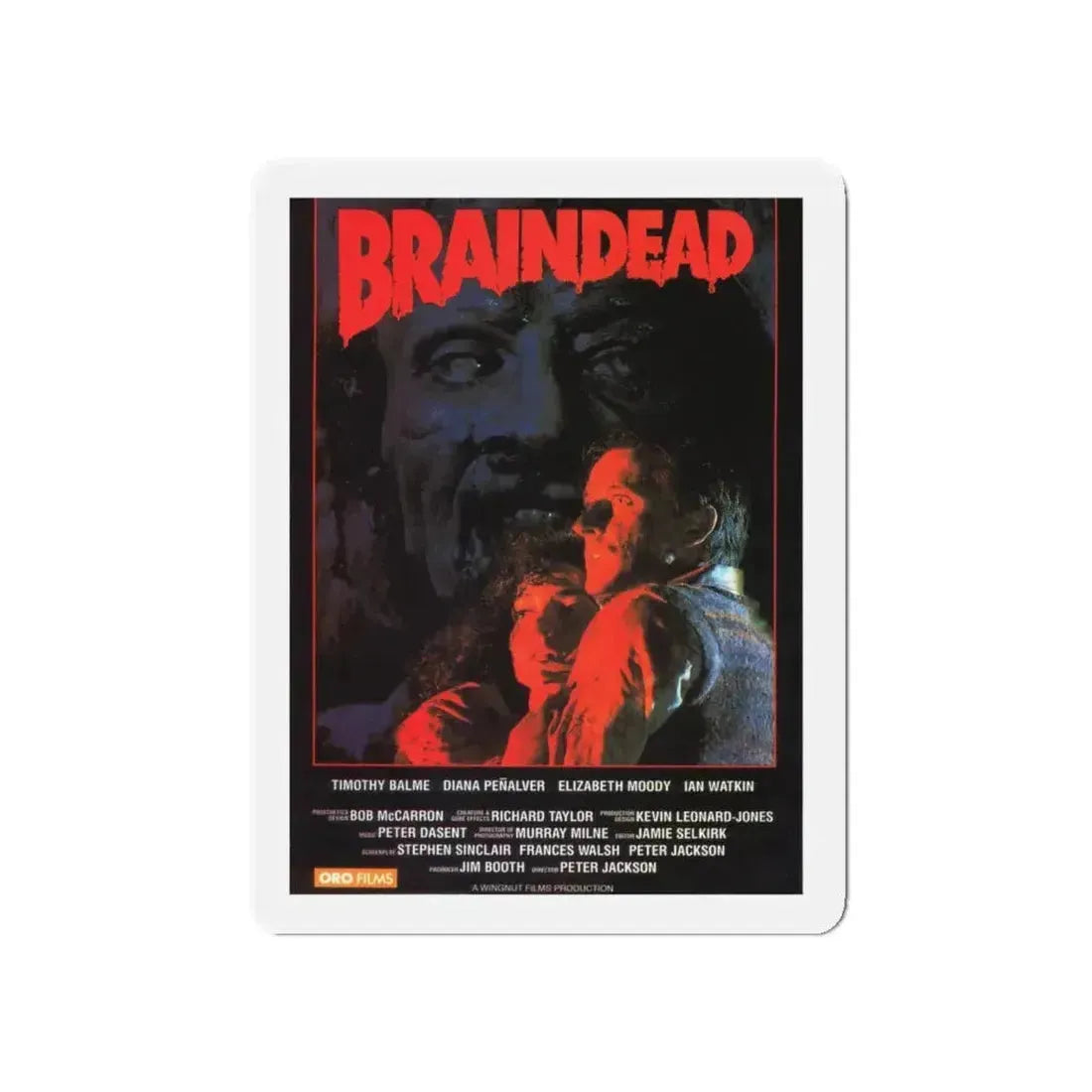 BRAINDEAD 1992 Movie Poster - Refrigerator Magnet - The Sticker Space