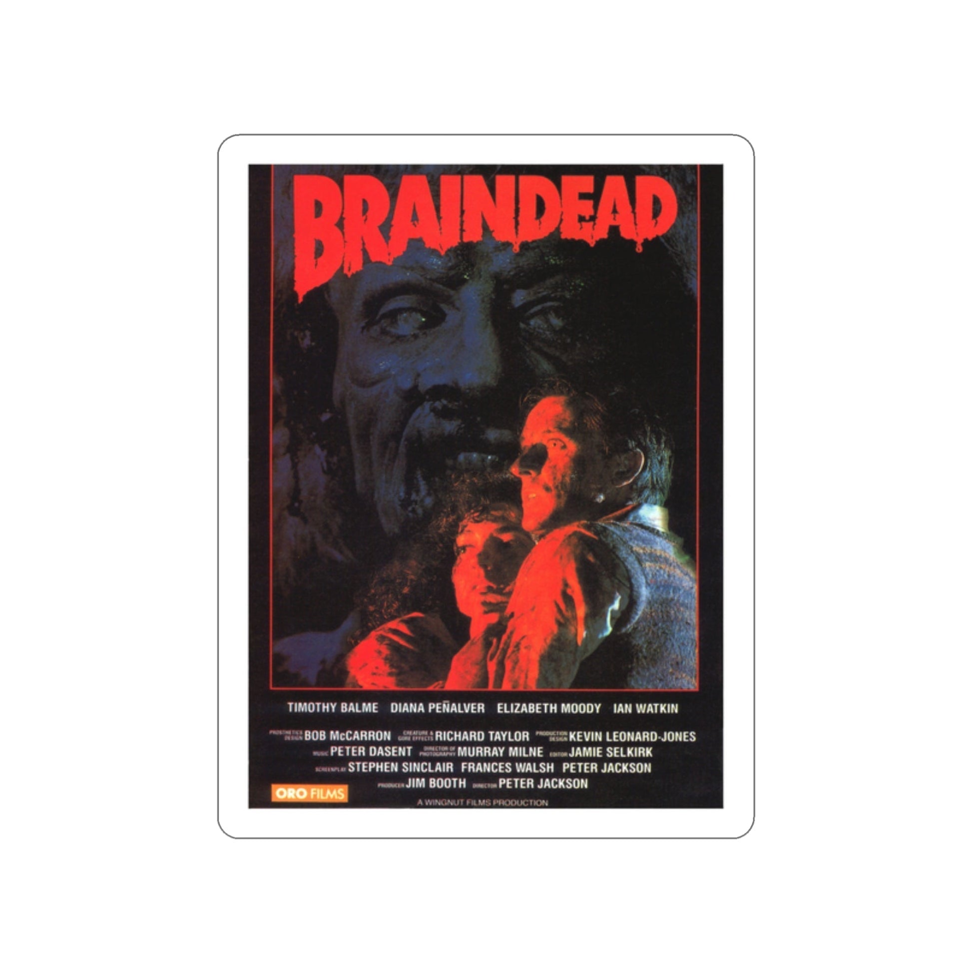 BRAINDEAD 1992 Movie Poster STICKER Vinyl Die-Cut Decal-2 Inch-The Sticker Space