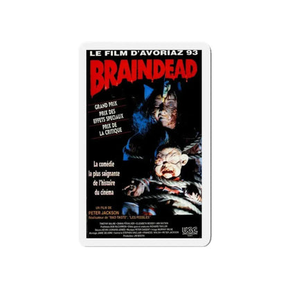 BRAINDEAD (DEAD ALIVE) - FRENCH 1992 Movie Poster - Refrigerator Magnet 5 Inch - The Sticker Space