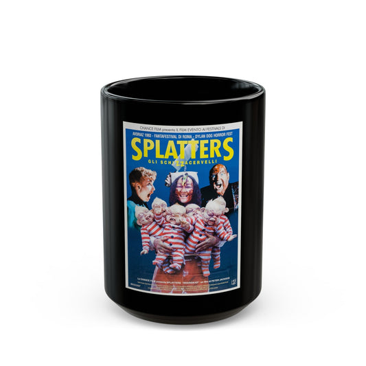 BRAINDEAD (ITALIAN) 1992 Movie Poster - Black Coffee Mug-15oz-The Sticker Space