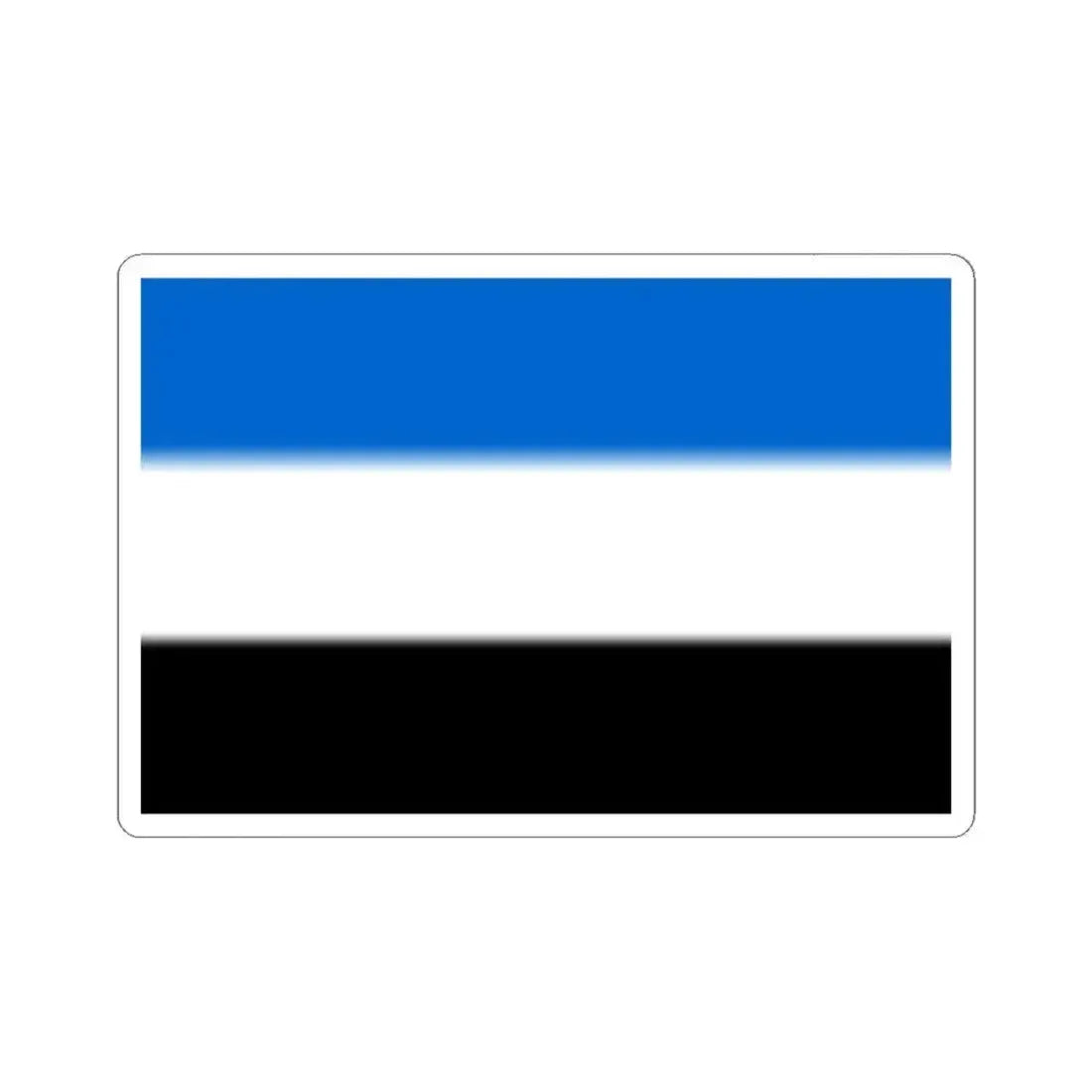 Braine-le-Comte flag proposal (Belgium) STICKER Vinyl Kiss-Cut Decal 3 Inch White - The Sticker Space