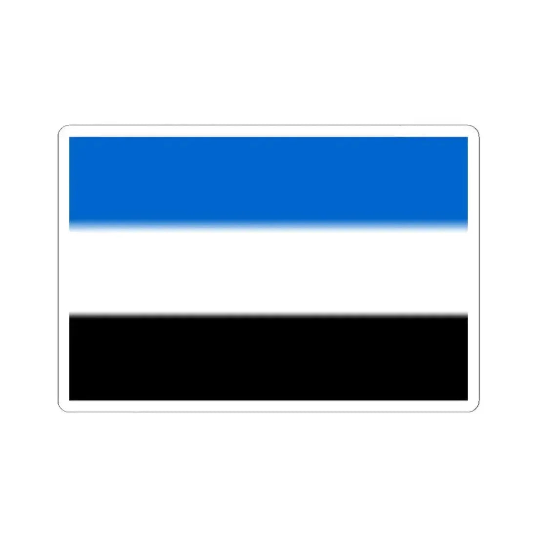 Braine-le-Comte flag proposal (Belgium) STICKER Vinyl Kiss-Cut Decal 4 Inch White - The Sticker Space