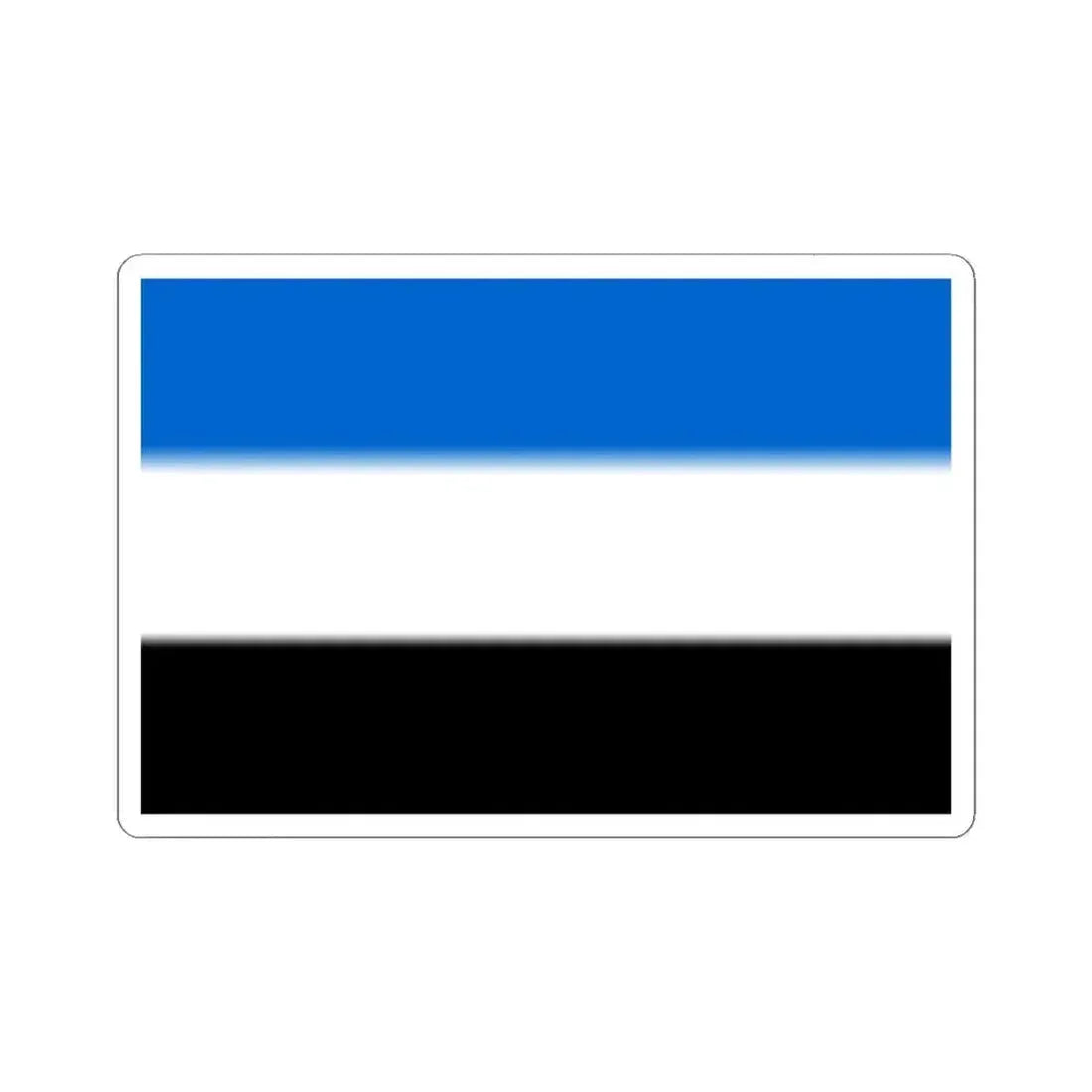 Braine-le-Comte flag proposal (Belgium) STICKER Vinyl Kiss-Cut Decal 6 Inch White - The Sticker Space