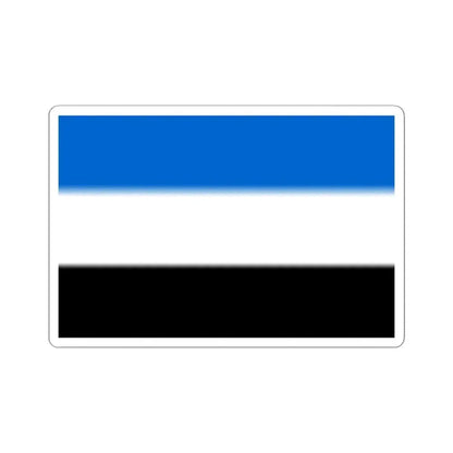 Braine-le-Comte flag proposal (Belgium) STICKER Vinyl Kiss-Cut Decal 6 Inch White - The Sticker Space