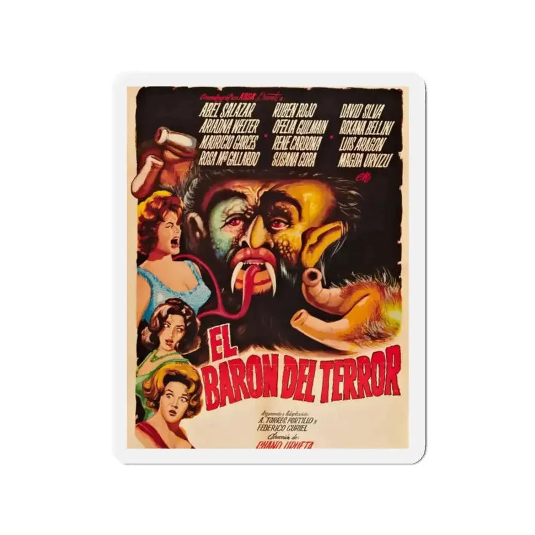 BRAINIAC (BARON OF TERROR) 1962 Movie Poster - Refrigerator Magnet - The Sticker Space
