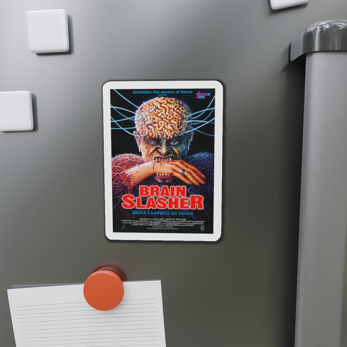 BRAINSLASHER (MINDWARP) 1992 Movie Poster - Die-Cut Magnet-The Sticker Space