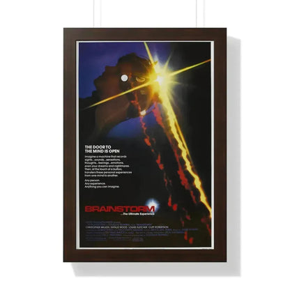 BRAINSTORM 1983 - Framed Movie Poster 16″ x 24″ Walnut - The Sticker Space