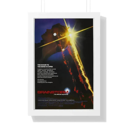 BRAINSTORM 1983 - Framed Movie Poster 16″ x 24″ White - The Sticker Space
