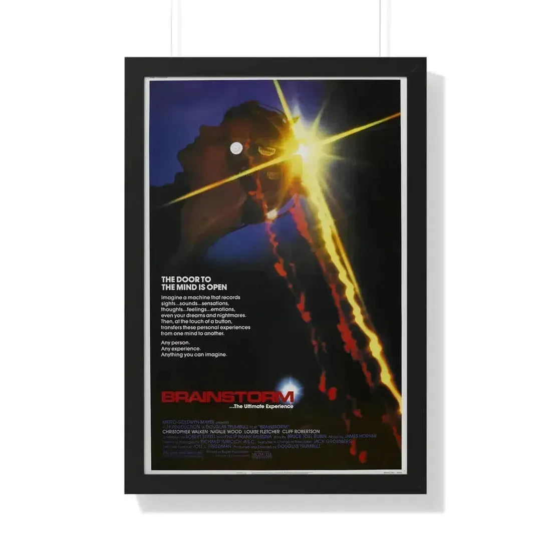 BRAINSTORM 1983 - Framed Movie Poster 20" x 30" Black - The Sticker Space