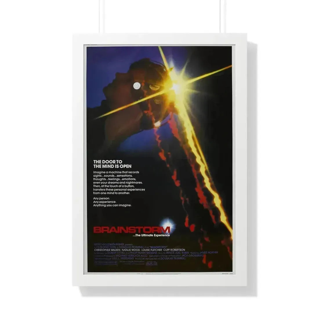 BRAINSTORM 1983 - Framed Movie Poster 20" x 30" White - The Sticker Space