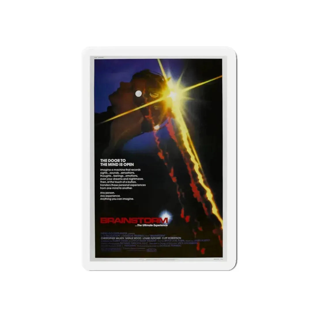 BRAINSTORM 1983 Movie Poster - Refrigerator Magnet 6 Inch - The Sticker Space