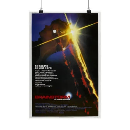 BRAINSTORM 1983 - Paper Movie Poster 12″ x 18″ Matte - The Sticker Space