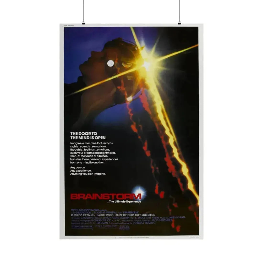 BRAINSTORM 1983 - Paper Movie Poster 36" x 54" Matte - The Sticker Space