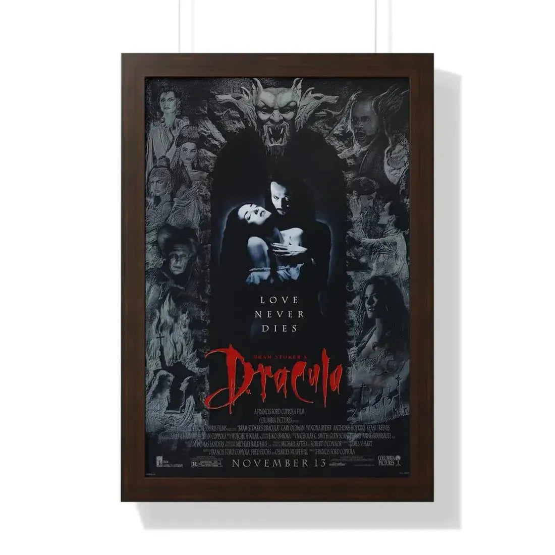 BRAM STOKERS DRACULA 1992 - Framed Movie Poster - The Sticker Space