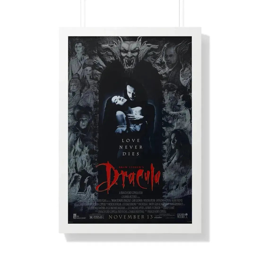 BRAM STOKERS DRACULA 1992 - Framed Movie Poster - The Sticker Space