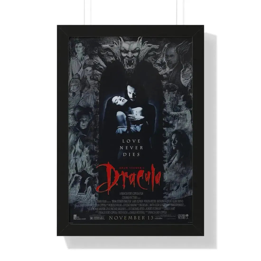 BRAM STOKERS DRACULA 1992 - Framed Movie Poster - The Sticker Space