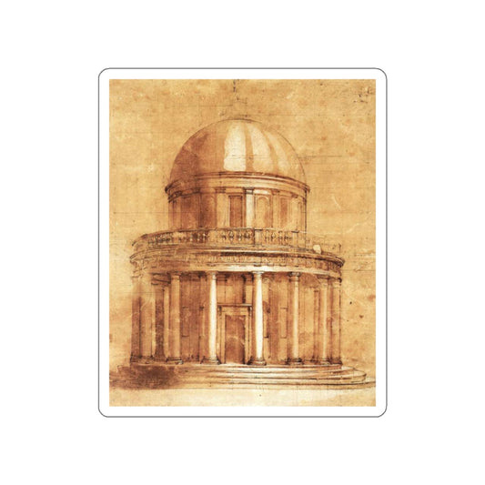 BRAMANTE, Donato - Study (Artwork) STICKER Vinyl Die-Cut Decal-White-The Sticker Space