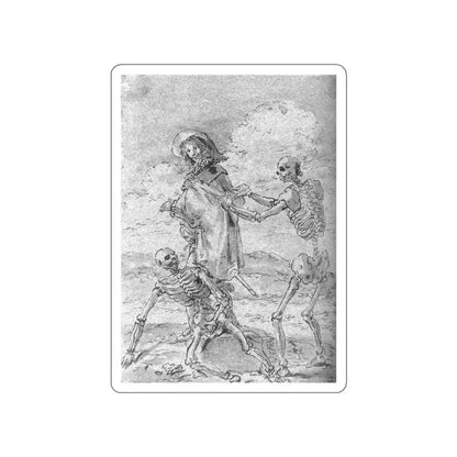 BRAMER, Leonaert - Graphics - Quevedo and the Skeletons of Juan de la Encina and (Artwork) STICKER Vinyl Die-Cut Decal White Die-Cut 3 Inch - The Sticker Space