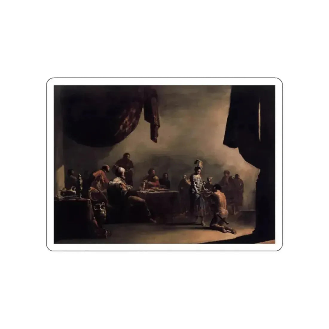 BRAMER, Leonaert - Paintings - Salome Presented with the Head of St John the Baptist (Artwork) STICKER Vinyl Die-Cut Decal - The Sticker Space