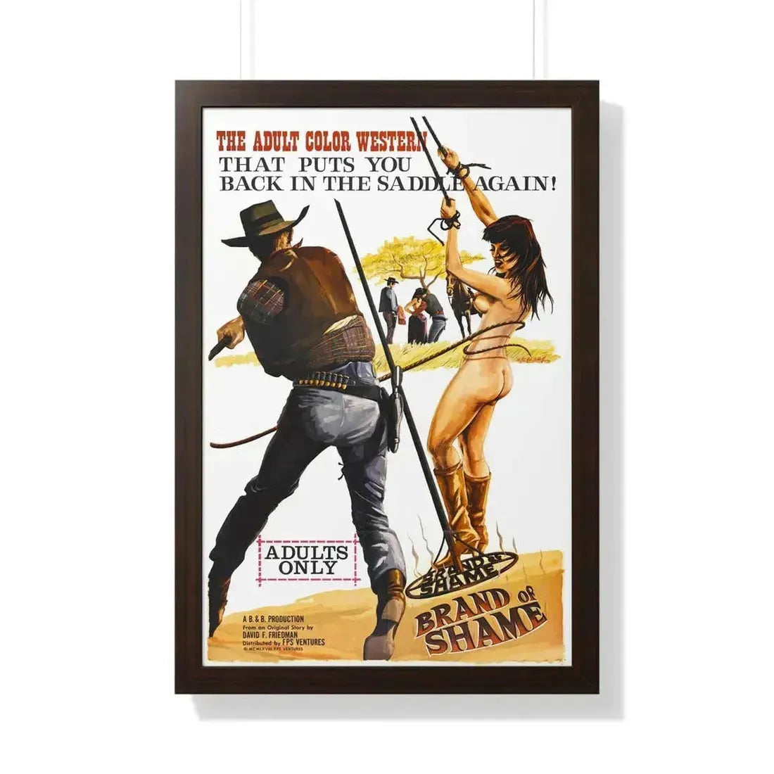 BRAND OF SHAME 1968 - Framed Movie Poster - The Sticker Space