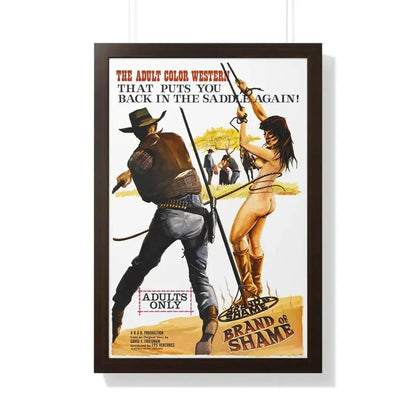 BRAND OF SHAME 1968 - Framed Movie Poster - The Sticker Space