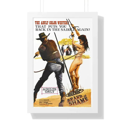 BRAND OF SHAME 1968 - Framed Movie Poster - The Sticker Space