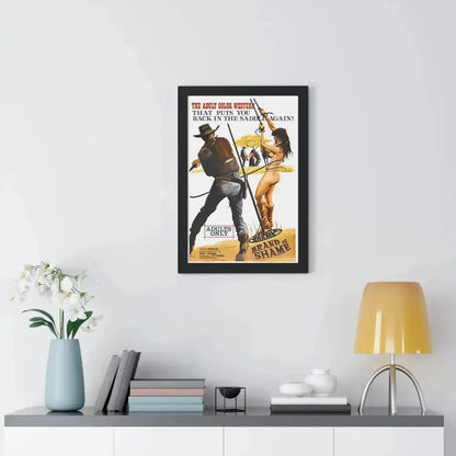 BRAND OF SHAME 1968 - Framed Movie Poster - The Sticker Space