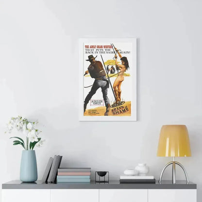 BRAND OF SHAME 1968 - Framed Movie Poster - The Sticker Space