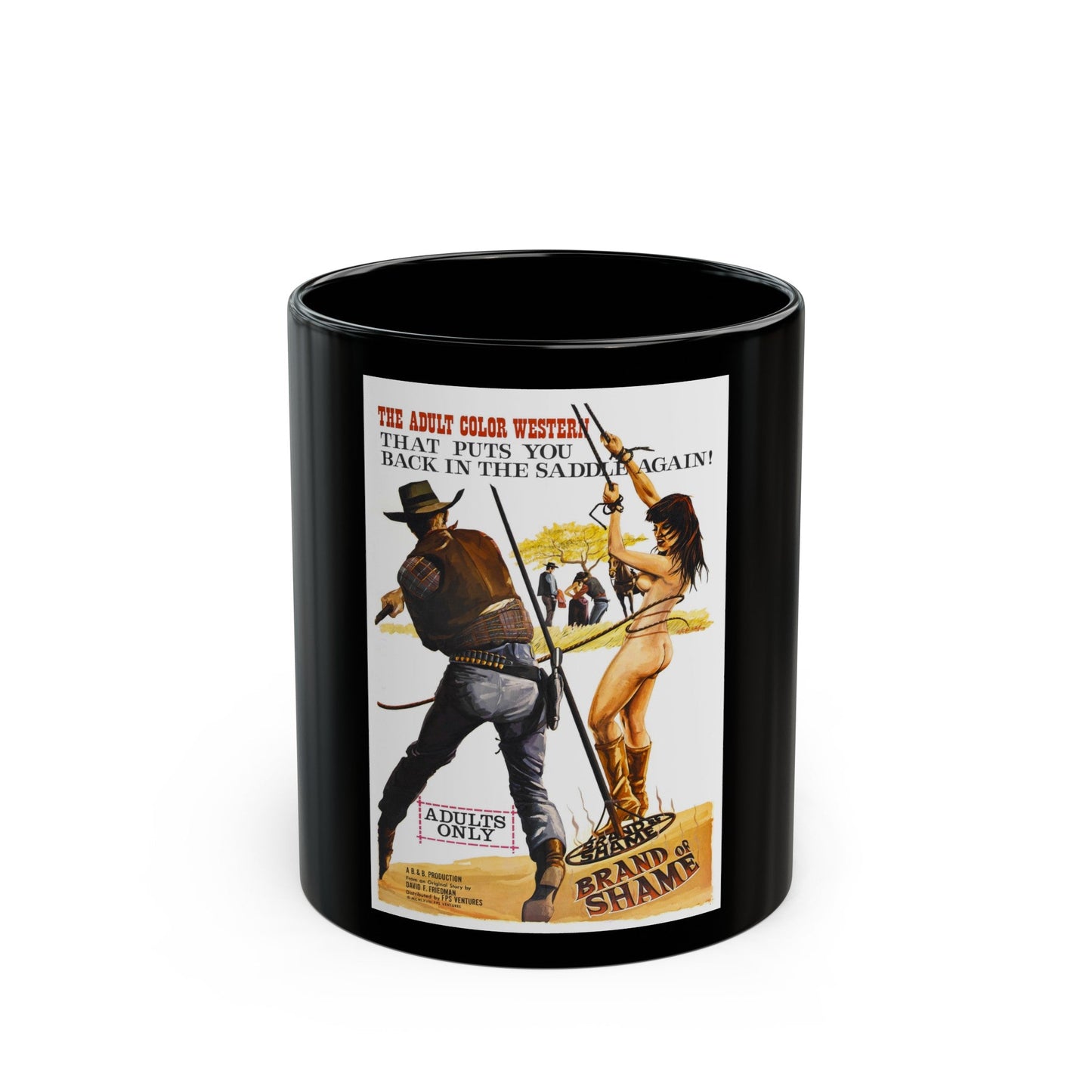 BRAND OF SHAME 1968 Movie Poster - Black Coffee Mug-11oz-The Sticker Space