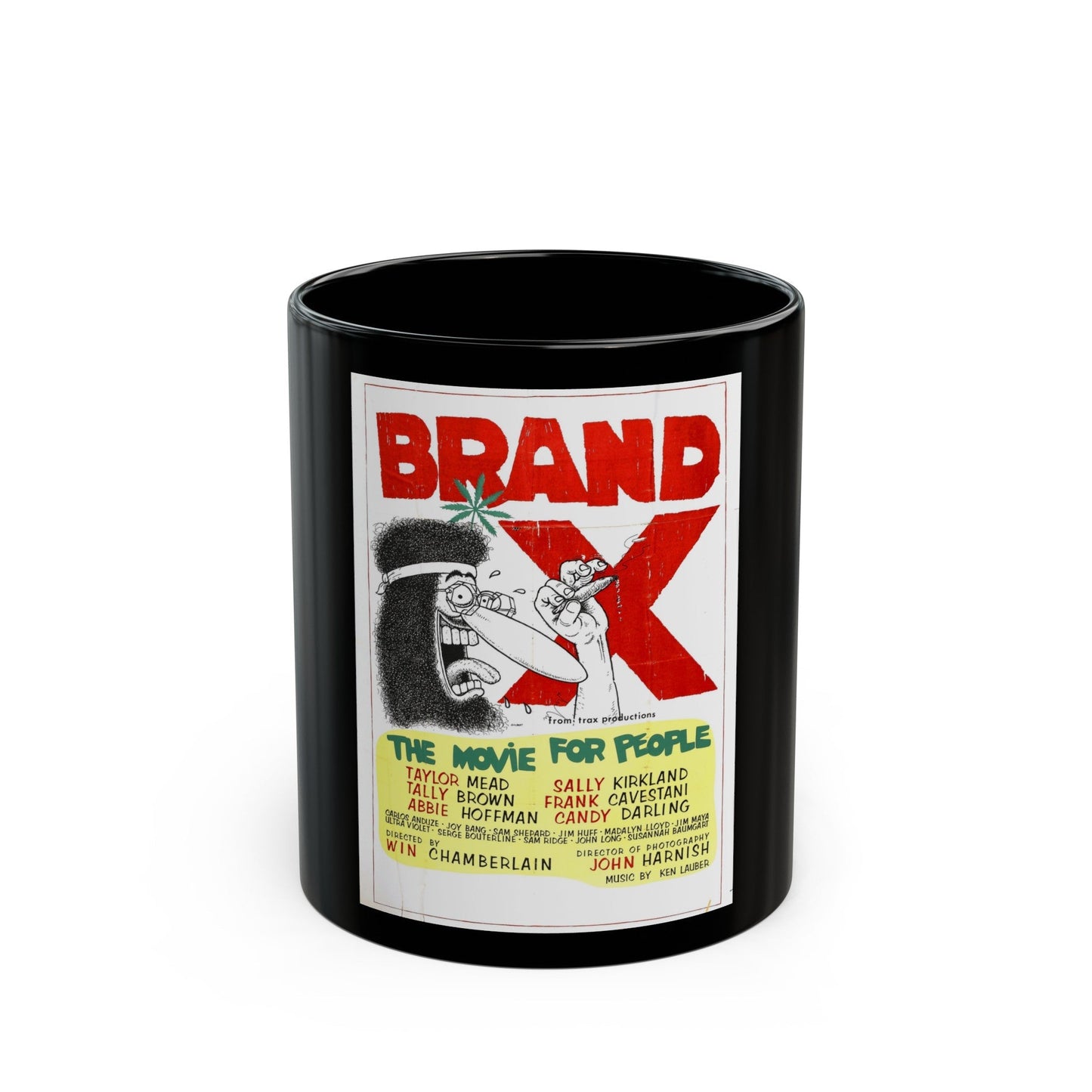 BRAND X 1970 Movie Poster - Black Coffee Mug-11oz-The Sticker Space