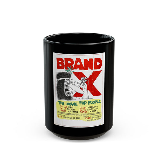 BRAND X 1970 Movie Poster - Black Coffee Mug-15oz-The Sticker Space