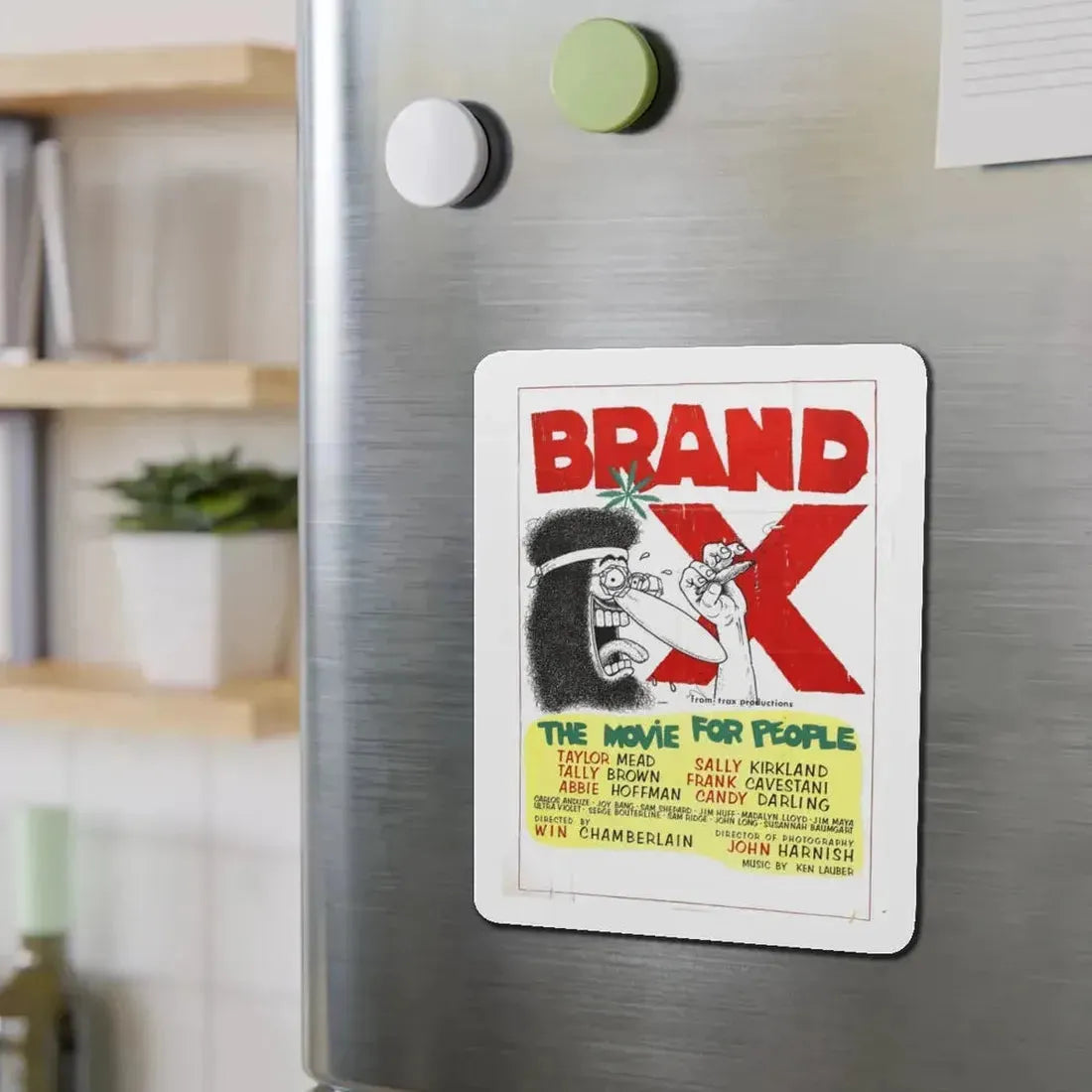 BRAND X 1970 Movie Poster - Refrigerator Magnet - The Sticker Space
