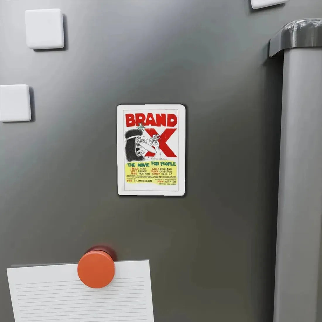 BRAND X 1970 Movie Poster - Refrigerator Magnet - The Sticker Space