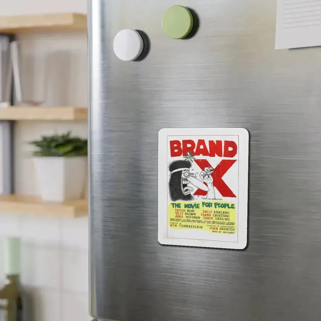 BRAND X 1970 Movie Poster - Refrigerator Magnet - The Sticker Space