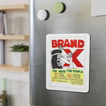 BRAND X 1970 Movie Poster - Refrigerator Magnet - The Sticker Space