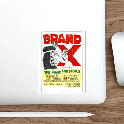 BRAND X 1970 Movie Poster STICKER Vinyl Die-Cut Decal - The Sticker Space