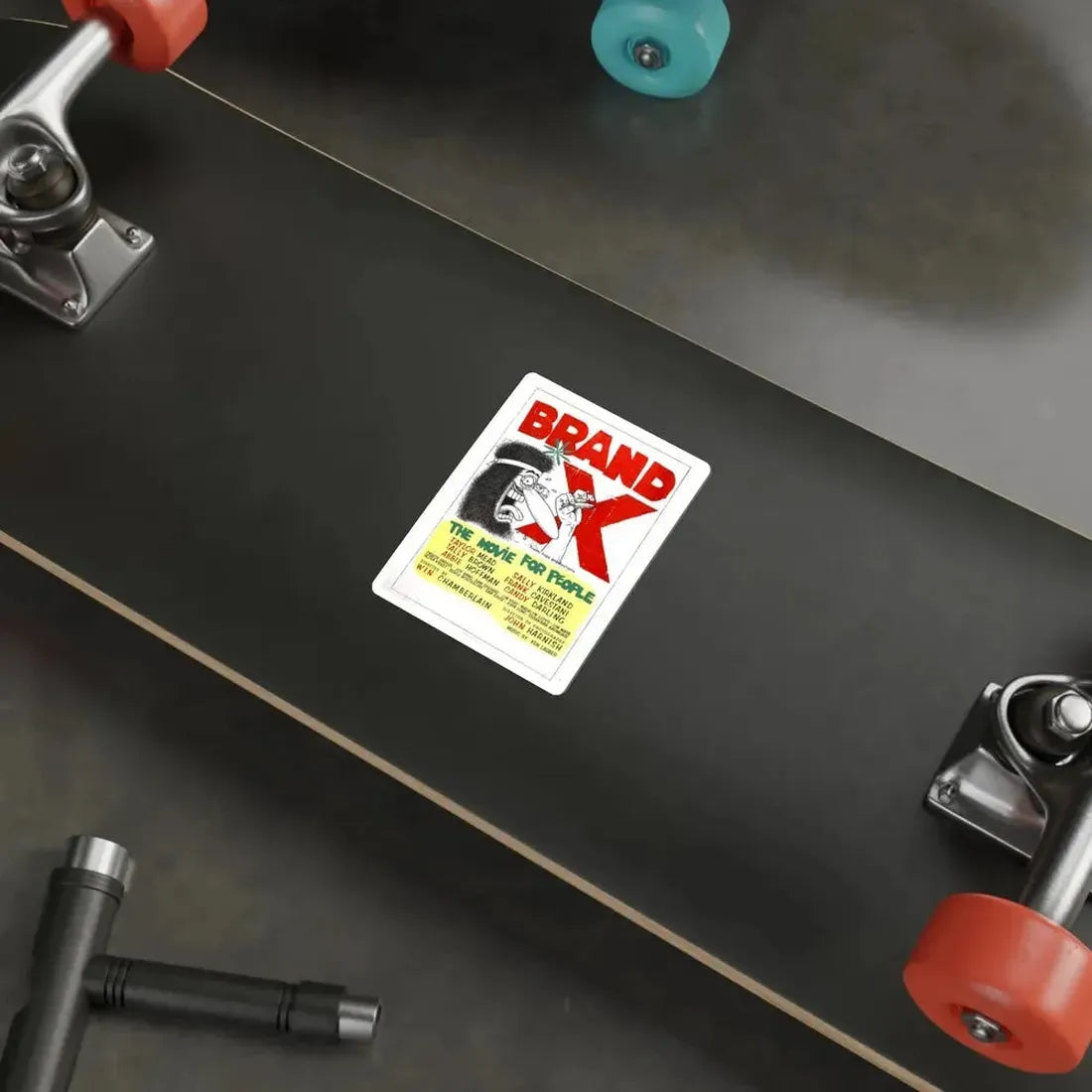 BRAND X 1970 Movie Poster STICKER Vinyl Die-Cut Decal - The Sticker Space