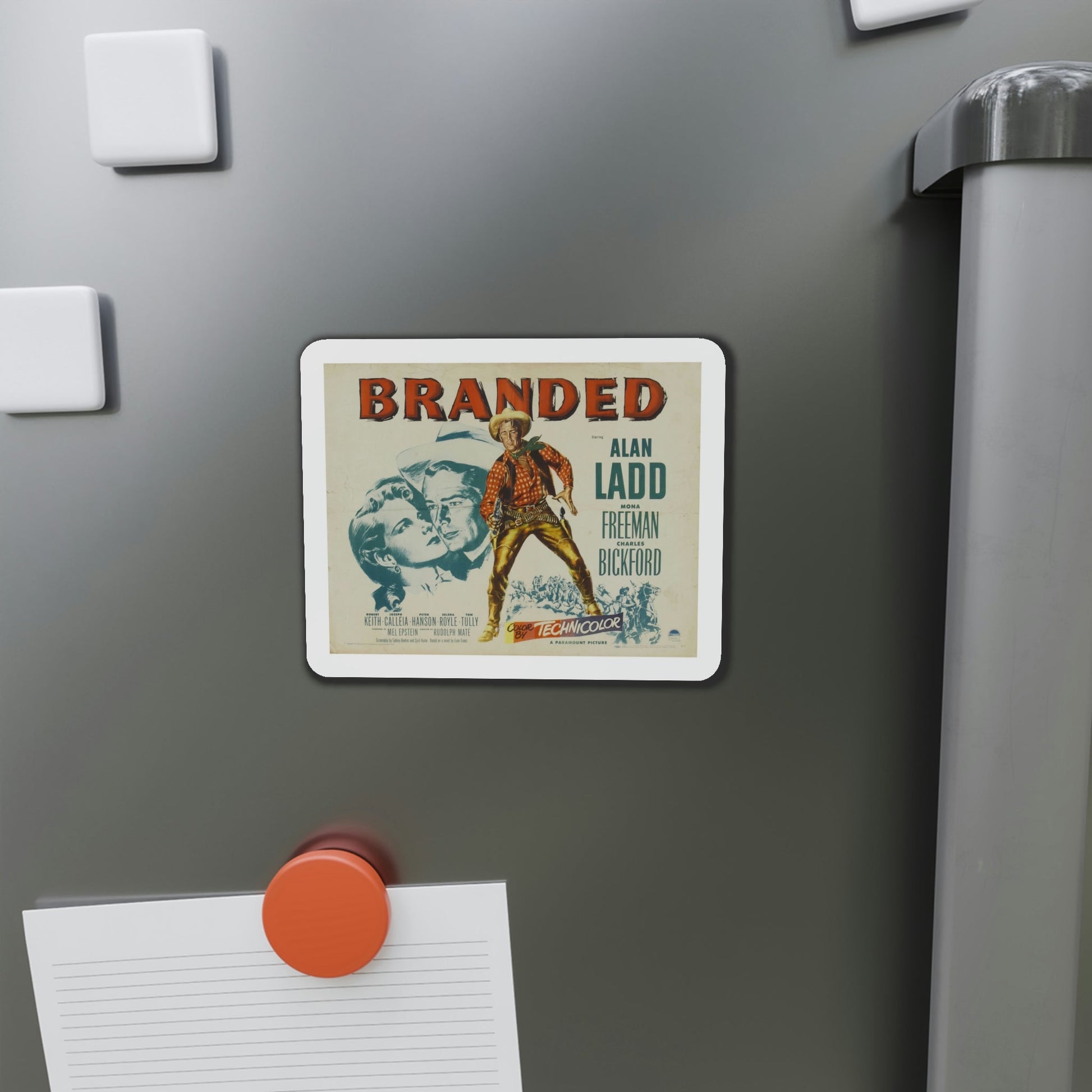 Branded 1950 v2 Movie Poster Die-Cut Magnet-The Sticker Space