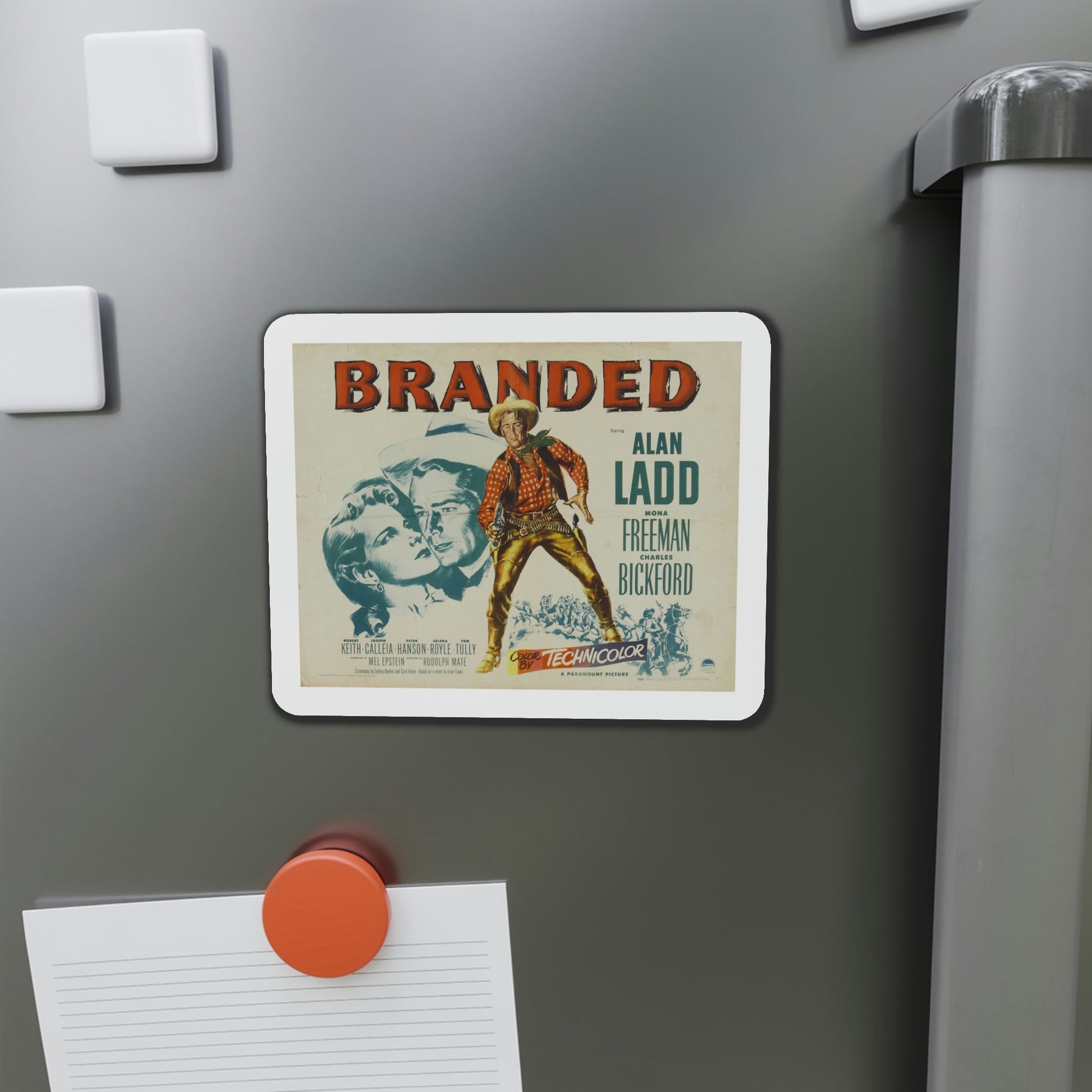 Branded 1950 v2 Movie Poster Die-Cut Magnet-The Sticker Space