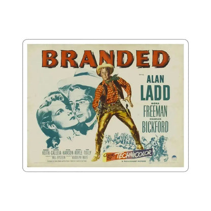Branded 1950 v2 Movie Poster STICKER Vinyl Die-Cut Decal 3 Inch - The Sticker Space