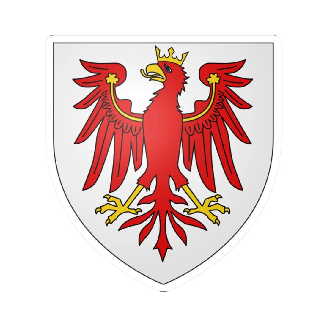 Brandenburg Arms (Germany) (Coat of Arms) STICKER Vinyl Kiss-Cut Decal 2 Inch White - The Sticker Space