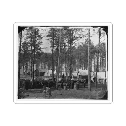 Brandy Station, Va. Camp at Army of the Potomac Headquarters; Zouaves in Foreground (U.S. Civil War) STICKER Vinyl Kiss-Cut Decal 6 Inch White - The Sticker Space
