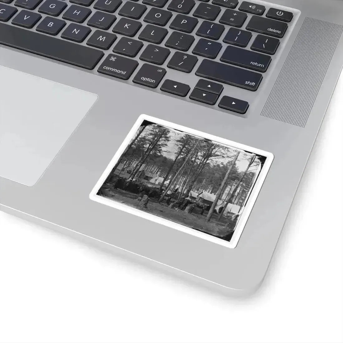 Brandy Station, Va. Camp at Army of the Potomac Headquarters; Zouaves in Foreground (U.S. Civil War) STICKER Vinyl Kiss-Cut Decal - The Sticker Space