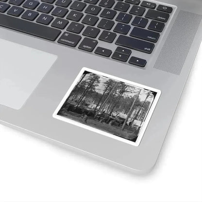 Brandy Station, Va. Camp at Army of the Potomac Headquarters; Zouaves in Foreground (U.S. Civil War) STICKER Vinyl Kiss-Cut Decal - The Sticker Space