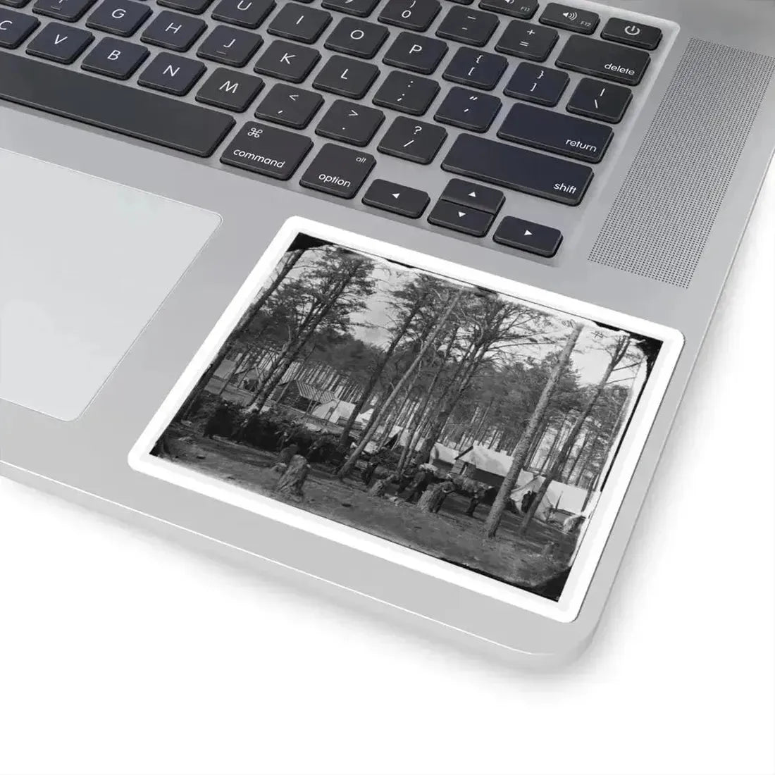 Brandy Station, Va. Camp at Army of the Potomac Headquarters; Zouaves in Foreground (U.S. Civil War) STICKER Vinyl Kiss-Cut Decal - The Sticker Space