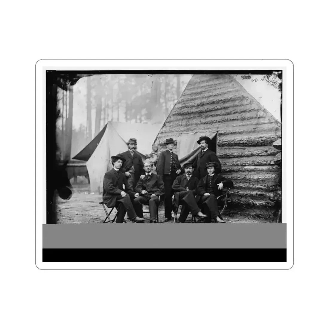 Brandy Station, Va. Clerks at Army of the Potomac Headquarters (U.S. Civil War) STICKER Vinyl Kiss-Cut Decal 4 Inch White - The Sticker Space