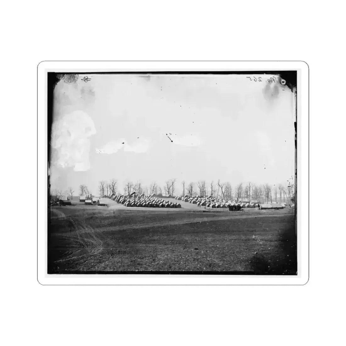 Brandy Station, Va. General View of 6Th New York Artillery Encampment (U.S. Civil War) STICKER Vinyl Kiss-Cut Decal 4 Inch White - The Sticker Space